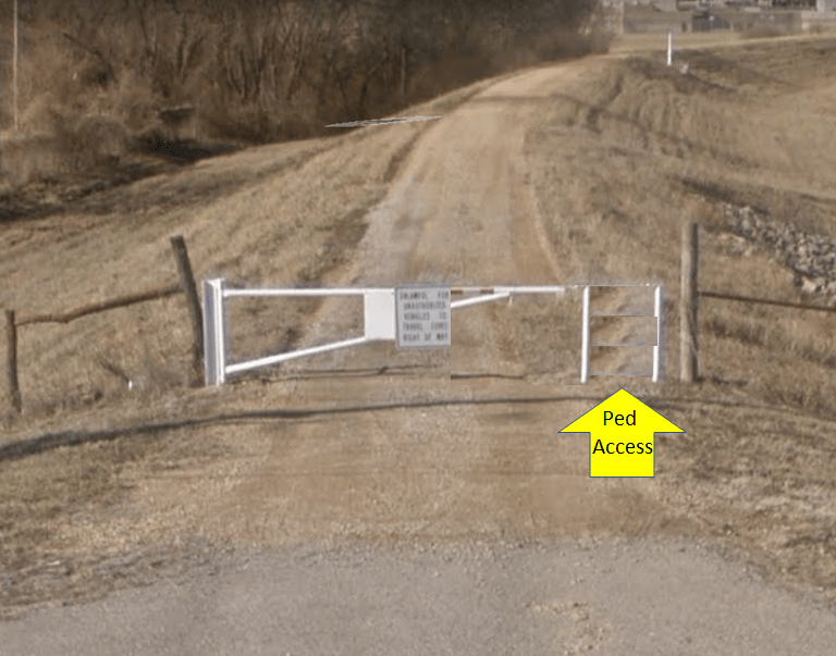 C: Path Entrance Next to Gate